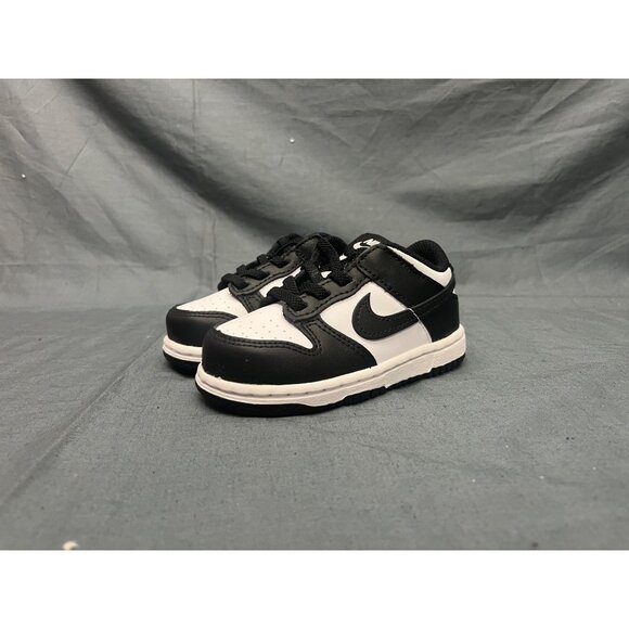Nike Toddlers Dunk Low (TD) Sneakers Lace Up White Black Size 7 NEW IN BOX! - Picture 4 of 10